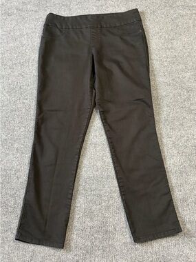 Great Northwest Indigo Women’s Black Pull On Jeans Size 10 Stretch Slim Straight